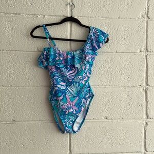 Lilly Pulitzer amalfi blue bathing suit